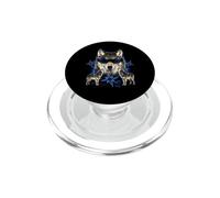 Drôle Alpha Wolf Loup-Garou Y2K Loups hurlants Retro Meme PopSockets PopGrip pour MagSafe