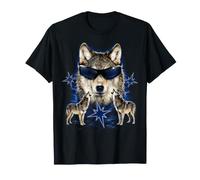 Drôle Alpha Wolf Loup-Garou Y2K Loups hurlants Retro Meme T-Shirt