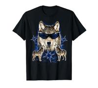 Drôle Alpha Wolf Loup-Garou Y2K Loups hurlants Retro Meme T-Shirt Graphique avec Valeur