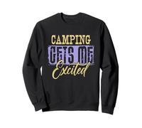 Drôle Amoureux de la Nature Camp Aventure Camping Sweatshirt