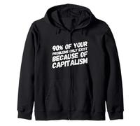 Drôle Anti-Capitalisme Gauche Gauche Progressiste Américain Sweat à Capuche