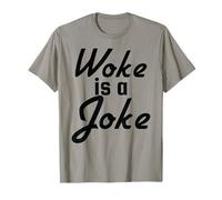 Drôle, anti-réveil, woke is a blague, hauts décontractés T-Shirt