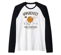 Drôle apparemment, J'aime Le Basket-Ball Manche Raglan