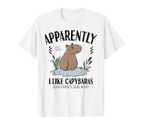Drôle apparemment, J'aime Les capybaras T-Shirt Graphique avec Valeur
