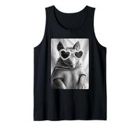 Drôle Armadillo avec des Coeurs Lunettes de Soleil Animal Mignon Meme Débardeur