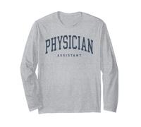 Drôle Assistant Médecin PA Étudiant PA Docteur Graduation Manche Longue