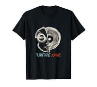 Drôle Audiophile Pun Turntable Junkie pour Les Amateurs de disques vinyles T-Shirt