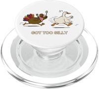 Drôle Automne Automne Turquie Chasing Scared Got to Silly PopSockets PopGrip pour MagSafe
