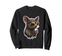 Drôle Aye Aye avec Lunettes De Soleil Sweatshirt