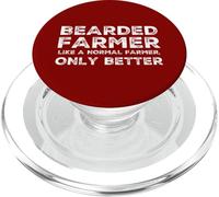Drôle Barbu Farmers Papa Fermier Barbe Farmer Farming Dads PopSockets PopGrip pour MagSafe