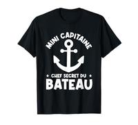 Drôle Bateaux Capitaine Mini Capitaine Chef Secret Du Bateau T-Shirt