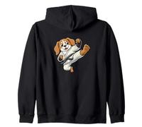 Drôle Beagle Dog Karaté Kick Fighting Champion Sweat à Capuche