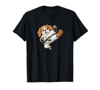Drôle Beagle Dog Karaté Kick Fighting Champion T-Shirt