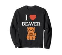 Drôle bébé Castor minimaliste mignon simple i love Castors Sweatshirt