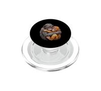 Drôle bébé Primates étreignant Disant l'amour Douillet PopSockets PopGrip pour MagSafe