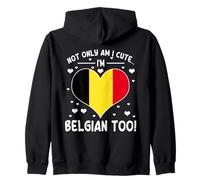Drôle belge femmes hommes disant mignon identité belge citation Sweat à Capuche