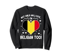 Drôle belge femmes hommes disant mignon identité belge citation Sweatshirt