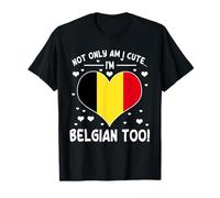 Drôle belge femmes hommes disant mignon identité belge citation T-Shirt