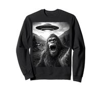 Drôle Bigfoot Alien UFO Abduction Selfie Sweatshirt