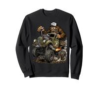 Drôle Bigfoot Camion Tout-Terrain Sasquatch Vintage 4x4 Cartoon Sweatshirt