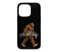 Drôle Bigfoot Catfish Sasquatch Fishing Art Illustration Coque pour iPhone 13 Pro