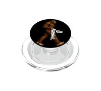 Drôle Bigfoot Chat Blanc Meme Sasquatch Art Illustration PopSockets PopGrip pour MagSafe