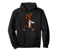 Drôle Bigfoot Chat Blanc Meme Sasquatch Art Illustration Sweat à Capuche