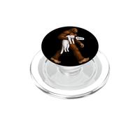 Drôle Bigfoot Chat Blanc Sasquatch Meme Art Illustration PopSockets PopGrip pour MagSafe