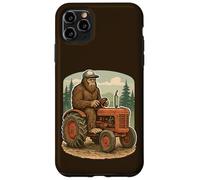 Drôle Bigfoot Farmer Conduite Tracteur dans la forêt Coque pour iPhone 11 Pro Max