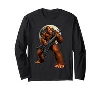 Drôle Bigfoot Guitare électrique Musique Art Guitariste Manche Longue