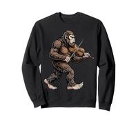 Drôle Bigfoot Jouant du Violon Sasquatch Violoniste Musicien Sweatshirt
