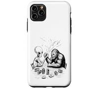 Drôle Bigfoot Sasquatch et Alien Arm Wrestling & Beer Coque pour iPhone 11 Pro Max