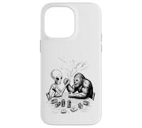 Drôle Bigfoot Sasquatch et Alien Arm Wrestling & Beer Coque pour iPhone 14 Pro Max