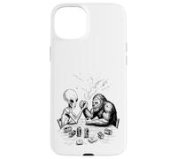 Drôle Bigfoot Sasquatch et Alien Arm Wrestling & Beer Coque pour iPhone 15 Plus