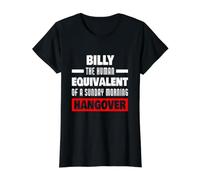 Drôle Billy Disant Human Hangover Billy Name T-Shirt Graphique avec Valeur