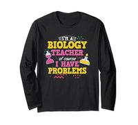 Drôle Biologie Professeur Biologiste Laboratoire Science Biologie Biologie Manche Longue