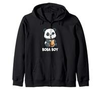 Drôle Boba Bubble Tea Panda Boba Boy Kawaii Panda Sweat à Capuche