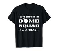 Drôle Bomb Squad Blague Explosifs Élimination Technicien Humour T-Shirt Graphique avec Valeur, Homme, Noir, XL
