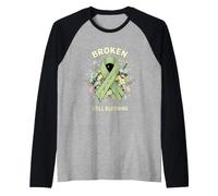 Drôle Broken Still Blooming Saying Sarcastique Manche Raglan