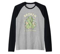Drôle Broken Still Blooming Saying Sarcastique Manche Raglan