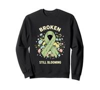 Drôle Broken Still Blooming Saying Sarcastique Sweatshirt