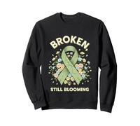 Drôle Broken Still Blooming Saying Sarcastique Sweatshirt