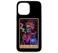 Drôle Bulldog Maman Maman Tarot Carte de café Amant Coque pour iPhone 13 Pro Max