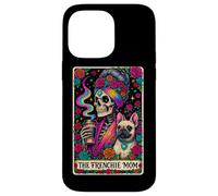 Drôle Bulldog Maman Maman Tarot Carte de café Amant Coque pour iPhone 14 Pro Max