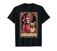 Drôle Bulldog Maman Maman Tarot Carte de café Amant T-Shirt Graphique avec Valeur