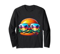 Drôle Burger Art Lunettes de soleil d'été Hamburger Cheeseburger Manche Longue