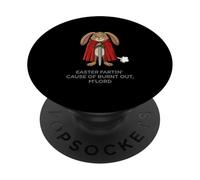 Drôle Burnt Out Knight Lapin de Pâques Fartin M'Lord Sarcastique PopSockets PopGrip Adhésif