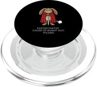 Drôle Burnt Out Knight Lapin de Pâques Fartin M'Lord Sarcastique PopSockets PopGrip pour MagSafe