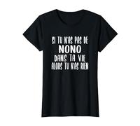 Drôle Cadeau pour Prénom Nono Humour Nono T-Shirt, Femme, Noir, XXL