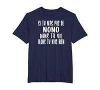Drôle Cadeau pour Prénom Nono Humour Nono T-Shirt, Homme Grandes Tailles, Bleu Marine, 3X Tall